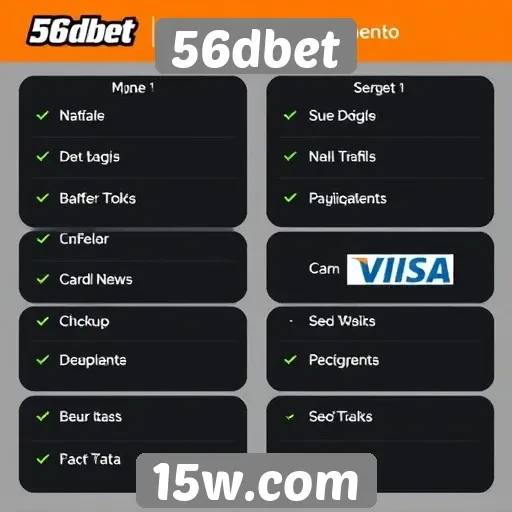 Métodos de pagamento aceitos na plataforma 56dbet